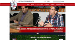 Desktop Screenshot of estudiantesdemeridafc.com