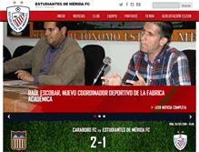 Tablet Screenshot of estudiantesdemeridafc.com